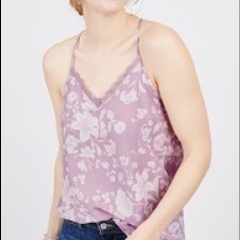 Octavia Lace Trim Tie Back Cami